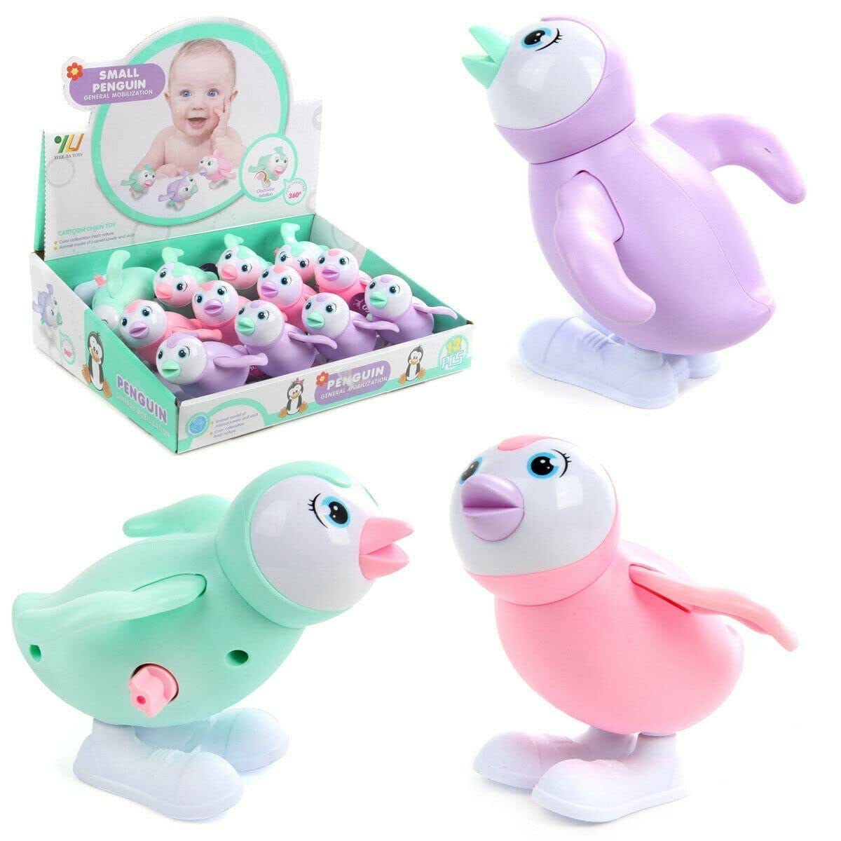 Wind-Up Swimming Penguin Bath Toy